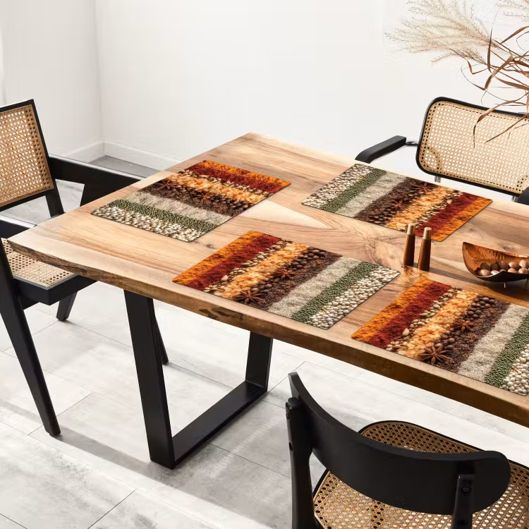 Sets de table en vinyle - Orbites - Verticales - Herbes - Variation — 4
