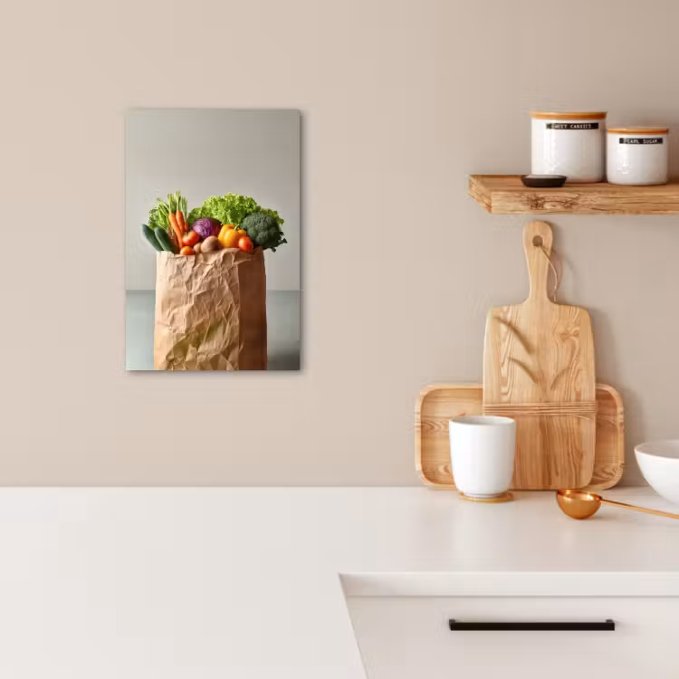Tableau sur toile - Papiers - Épicerie - Coloré — 1