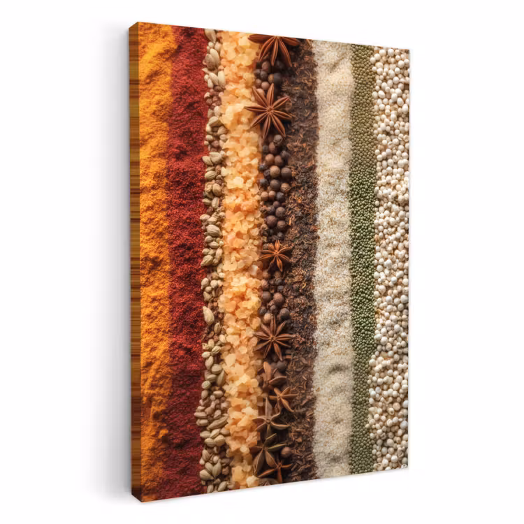 Tableau sur toile - Orbites - Verticales - Herbes - Variation — 1