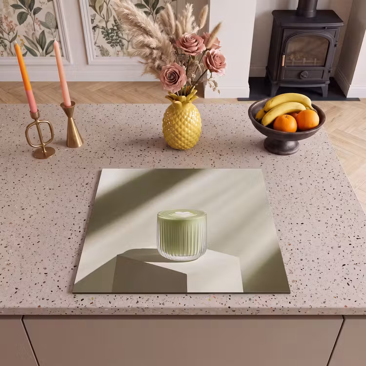 Protection plaque induction - Matcha - Verre - Vert - Minimaliste — 3