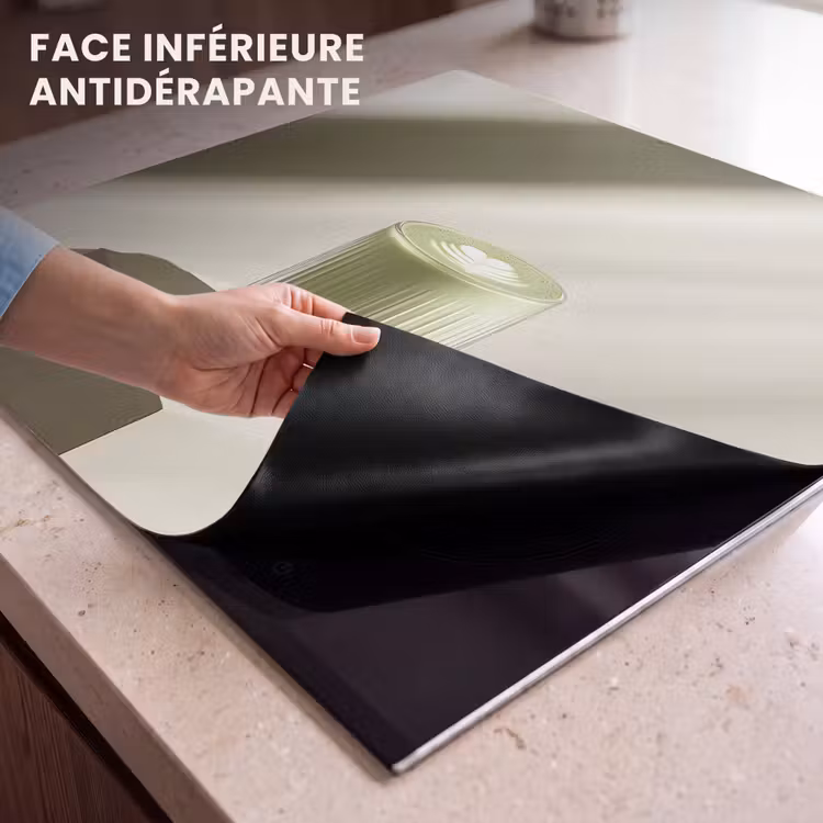 Protection plaque induction - Matcha - Verre - Vert - Minimaliste — 7