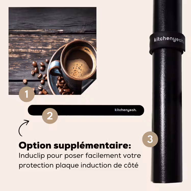 Protection plaque induction - Tasse - Café - Bois - Grains — 8