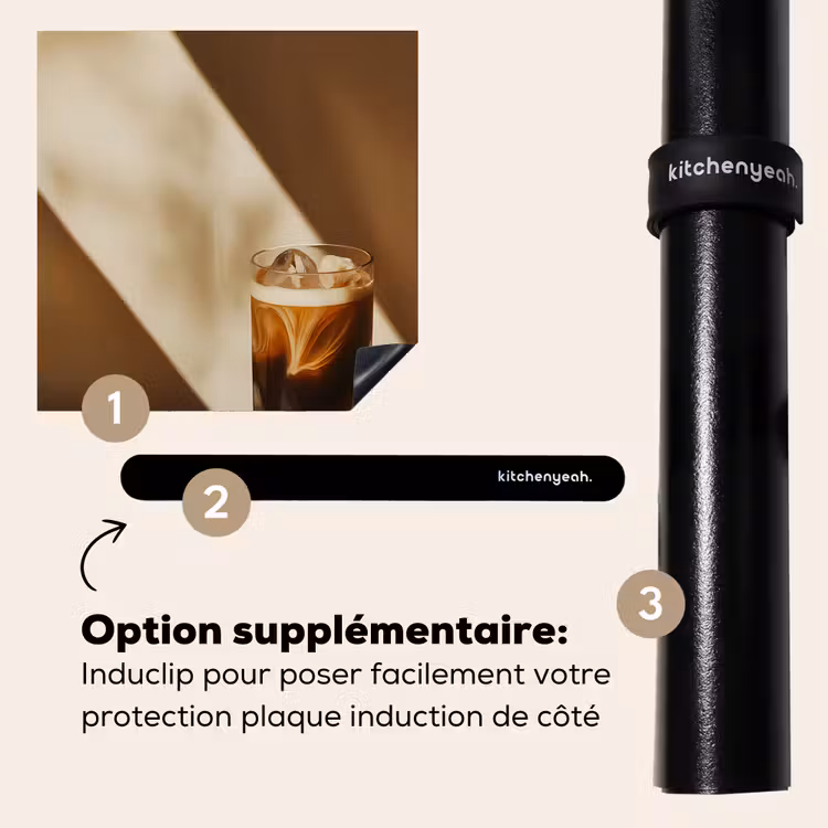 Protection plaque induction - Verre - Café glacé - Ombre - Marron — 8