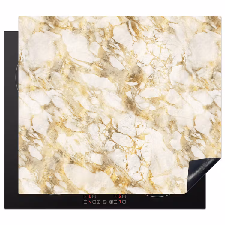 Protection plaque induction - Chaud - Or - Marbre - Motif — 1