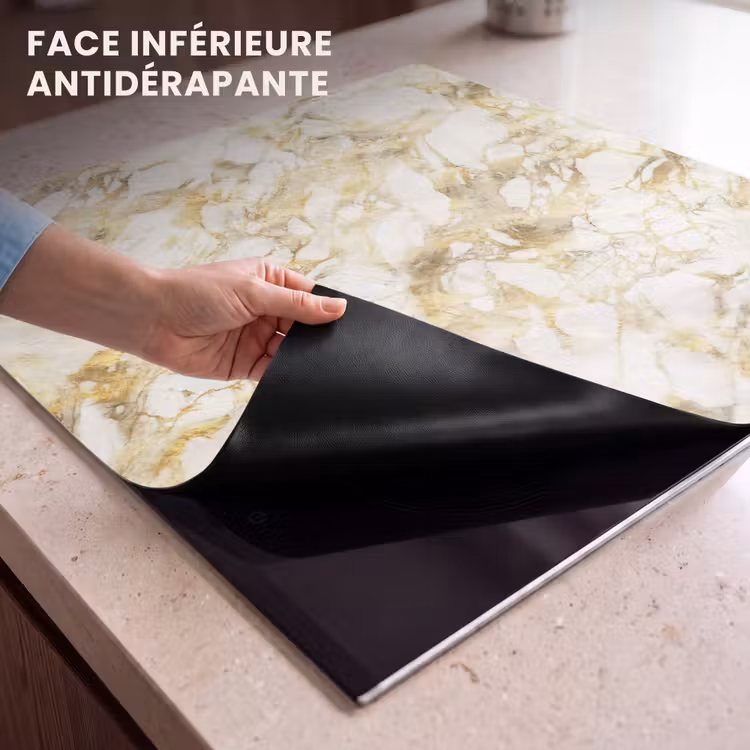 Protection plaque induction - Chaud - Or - Marbre - Motif — 7