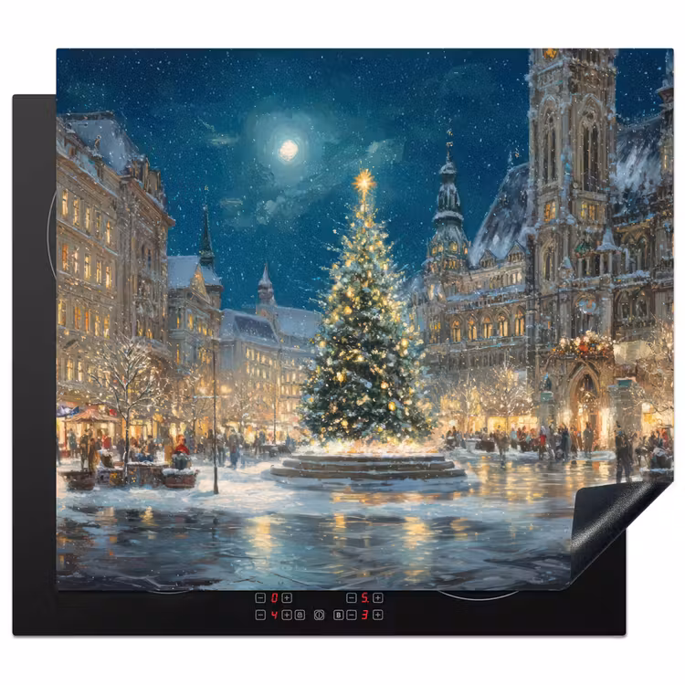 Protection plaque induction - Veille de Noël - Town Square - Multicolore — 1