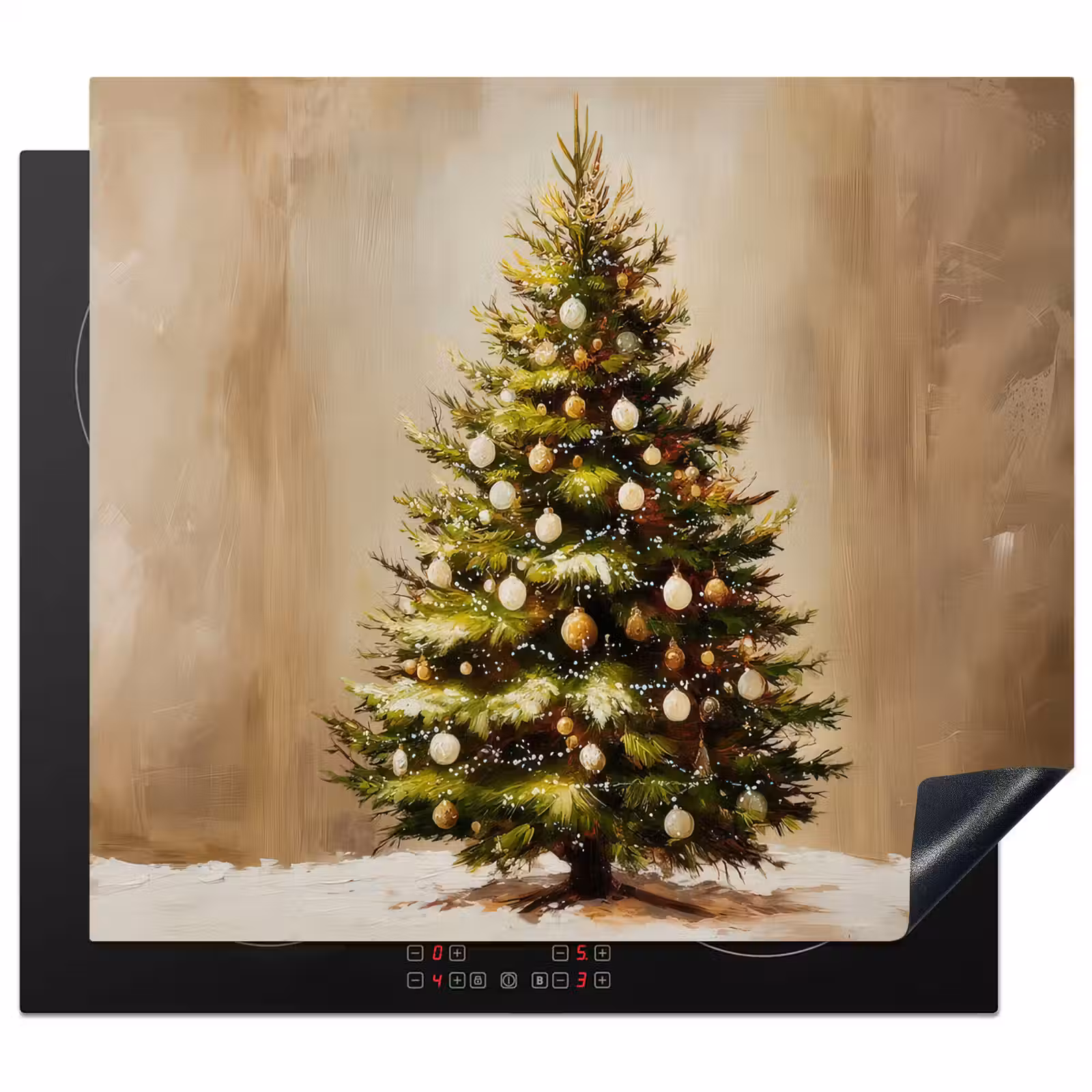 Protection plaque induction - Noël - Atmosphère - Vert — 1
