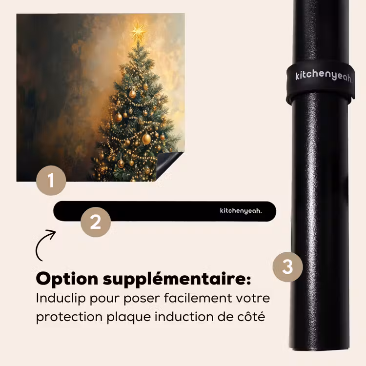 Protection plaque induction - Arbre de Noël - Cadeaux - Or — 8
