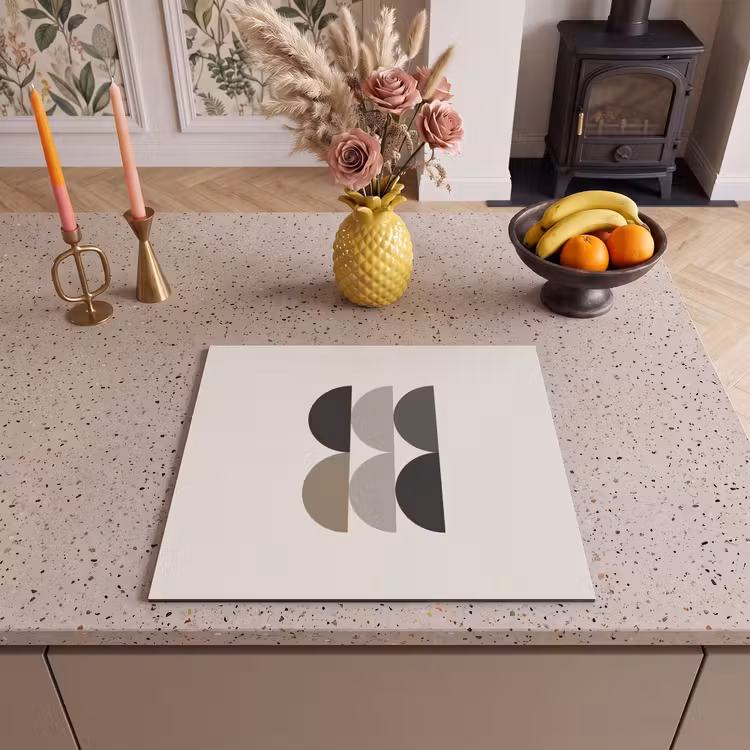Protection plaque induction - Demi-cercles - Tons de terre - Graphique — 3