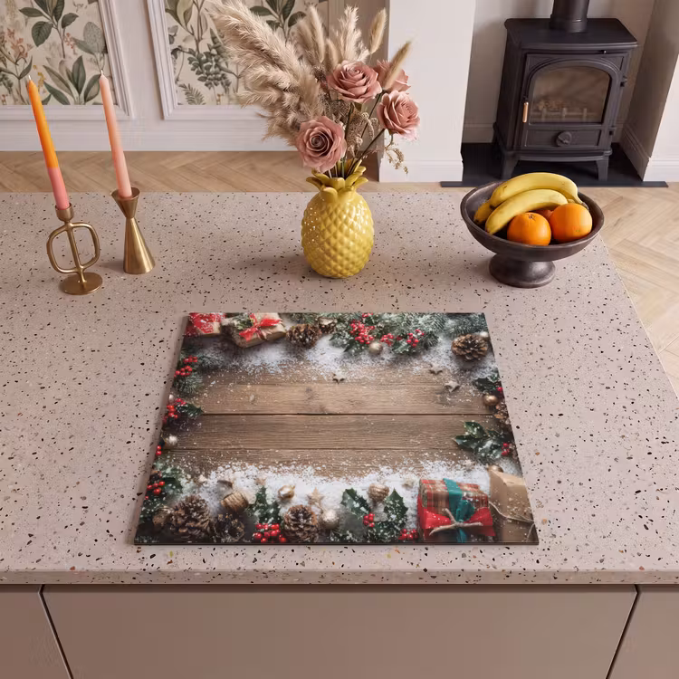 Protection plaque induction - Décoration de Noël - Cadeaux - Bois - Multicolore — 3