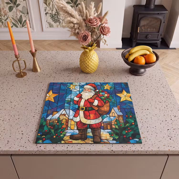 Protection plaque induction - Père Noël - Verre - Coloré — 3