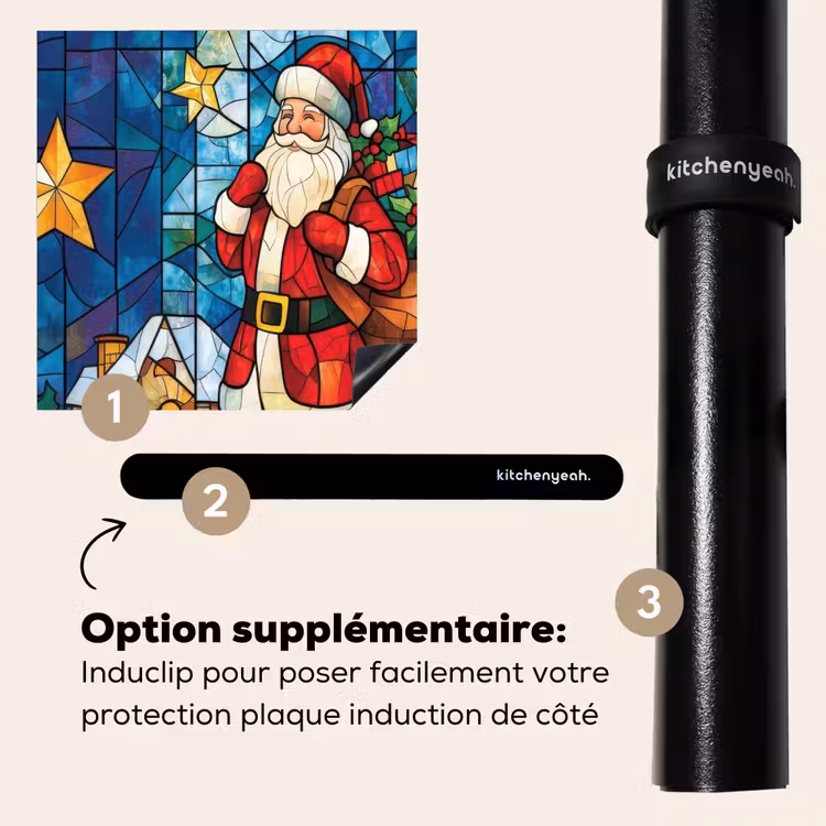 Protection plaque induction - Père Noël - Verre - Coloré — 8