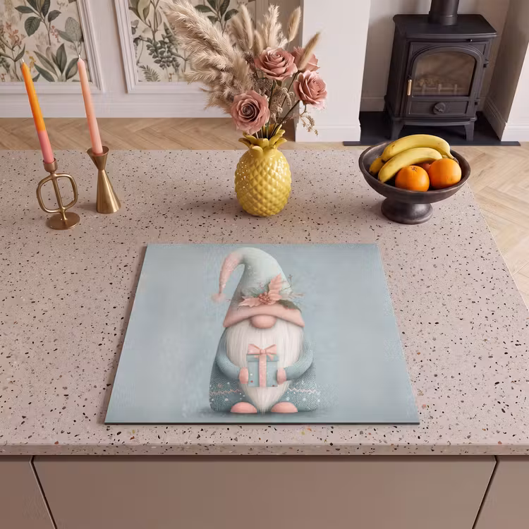 Protection plaque induction - Gnome de Noël - Cadeau - Vert — 3