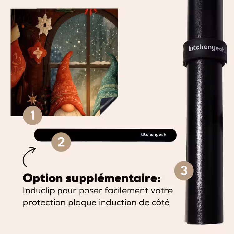 Protection plaque induction - Gnomes - Noël - Fenêtre - Coloré — 8