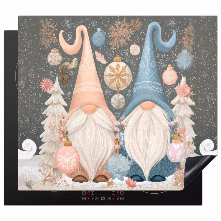 Protection plaque induction - Noël - Gnomes - Pastel — 1
