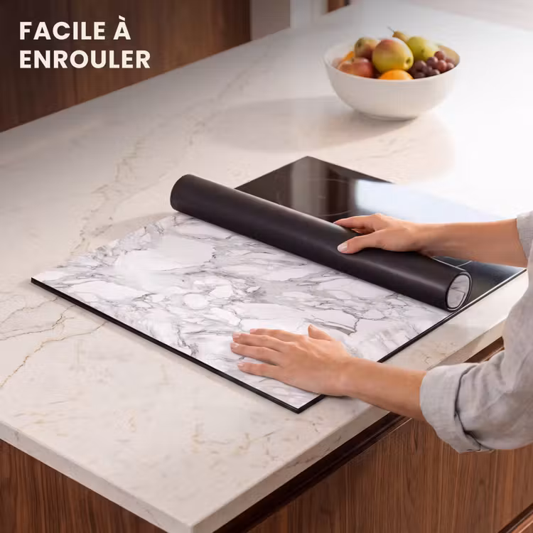 Protection plaque induction - Marbre - Couche - Rupture - Structure grise — 6