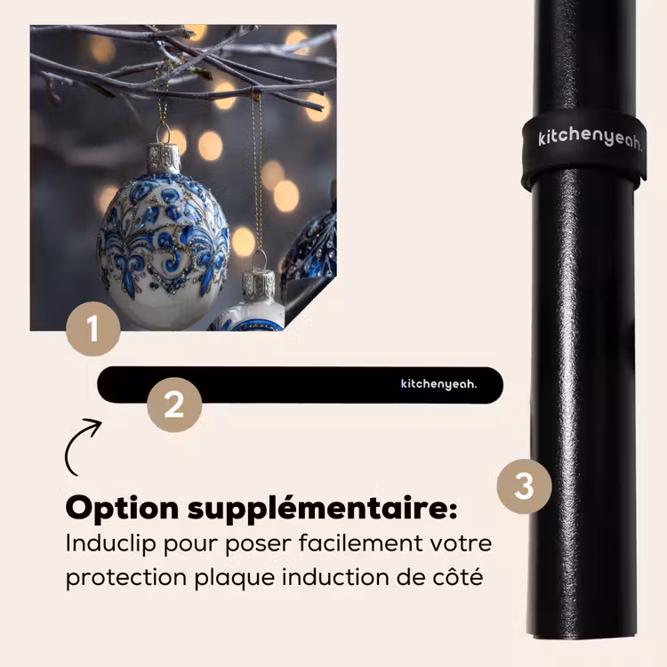 Protection plaque induction - Boule de Noël - Décorée - Bleu — 8