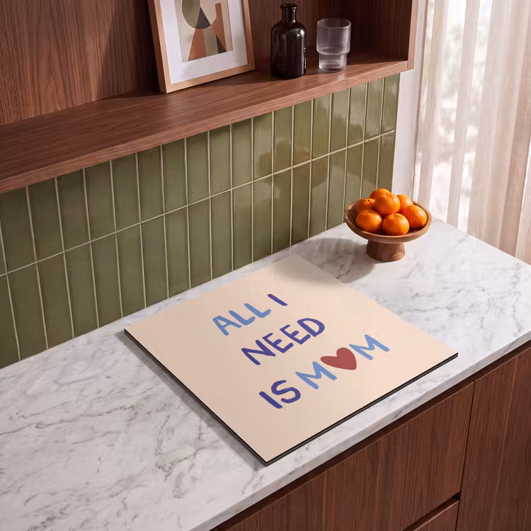 Protection plaque induction - Mère - Texte - Coeur - Rouge — 3