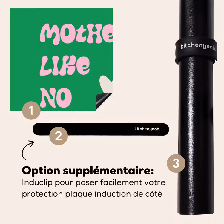 Protection plaque induction - Texte - Coeur - Mère - Vert — 7