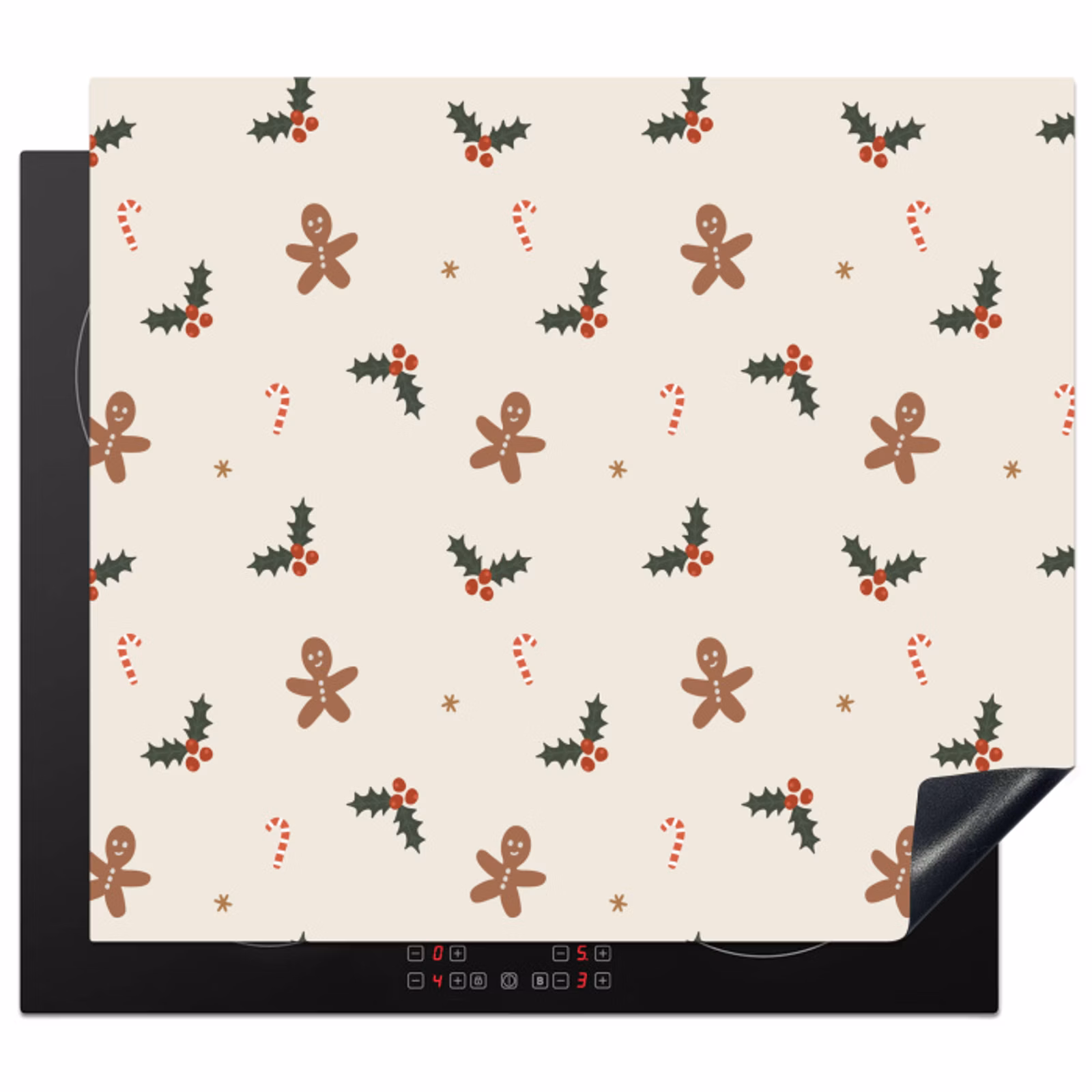 Protection plaque induction - Illustration - Figures - Beige — 1