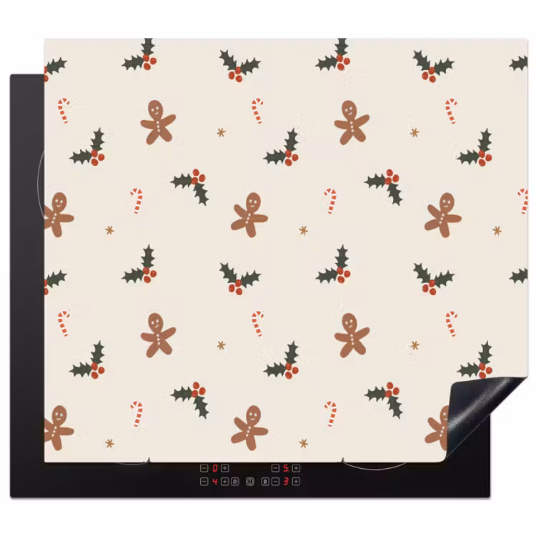 Protection plaque induction - Illustration - Figures - Beige — 1
