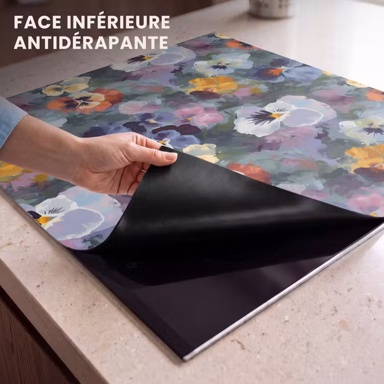 Protection plaque induction - Pastel - Violets - Vert - Motif — 7