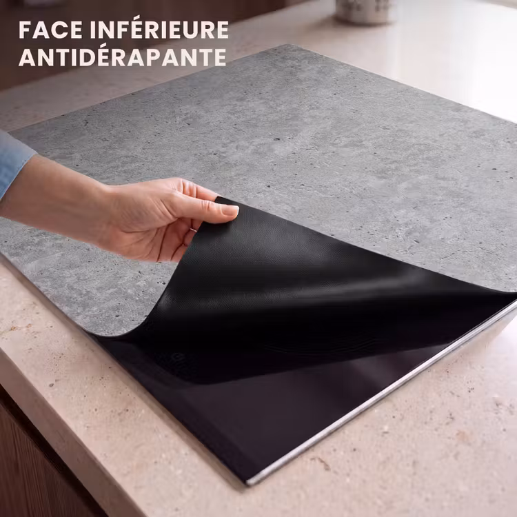 Protection plaque induction - Motif - Ciment - Béton — 7