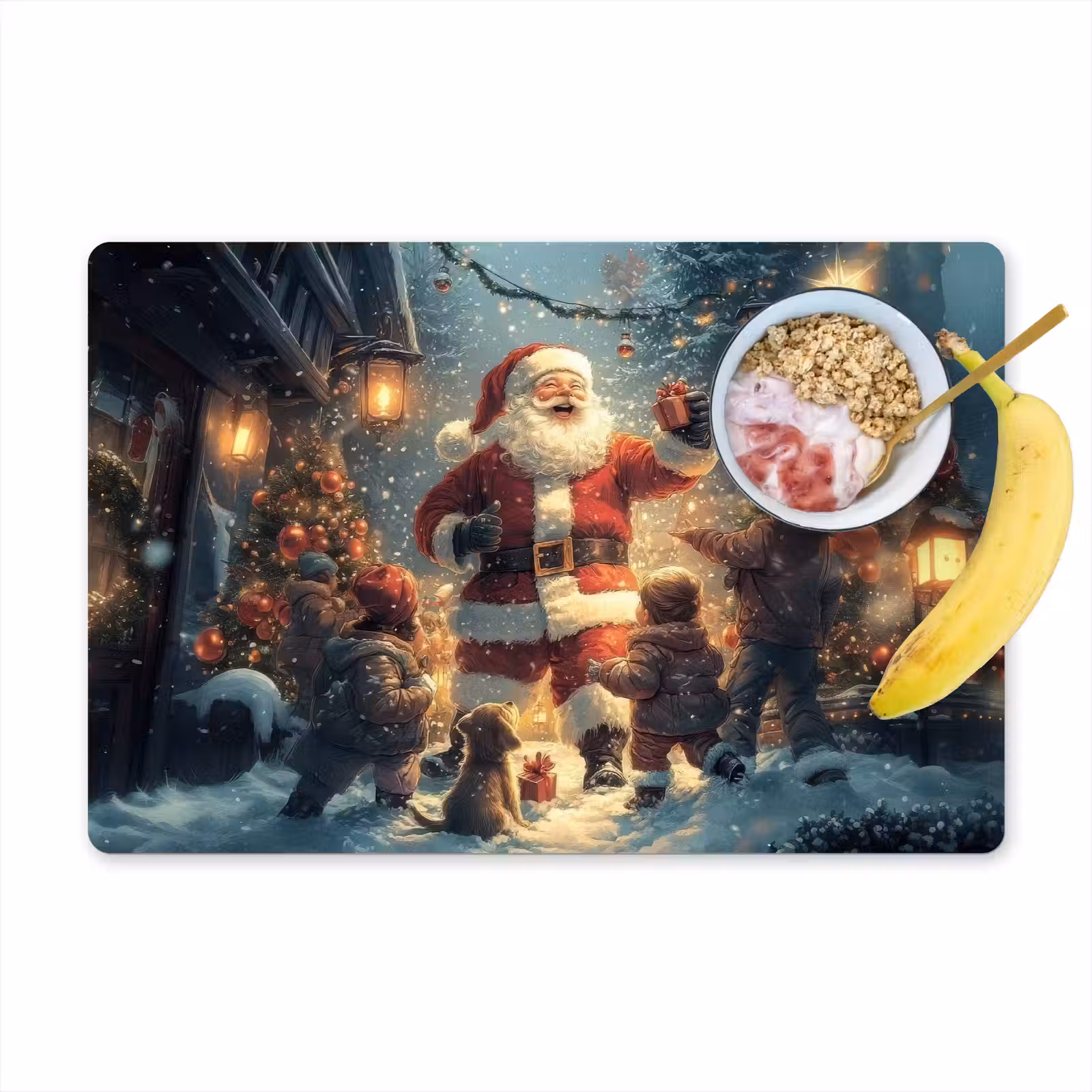Sets de table en vinyle - Noël - Neige - Couleurs — 1