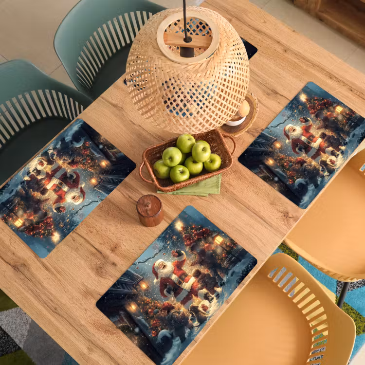Sets de table en vinyle - Noël - Neige - Couleurs — 3