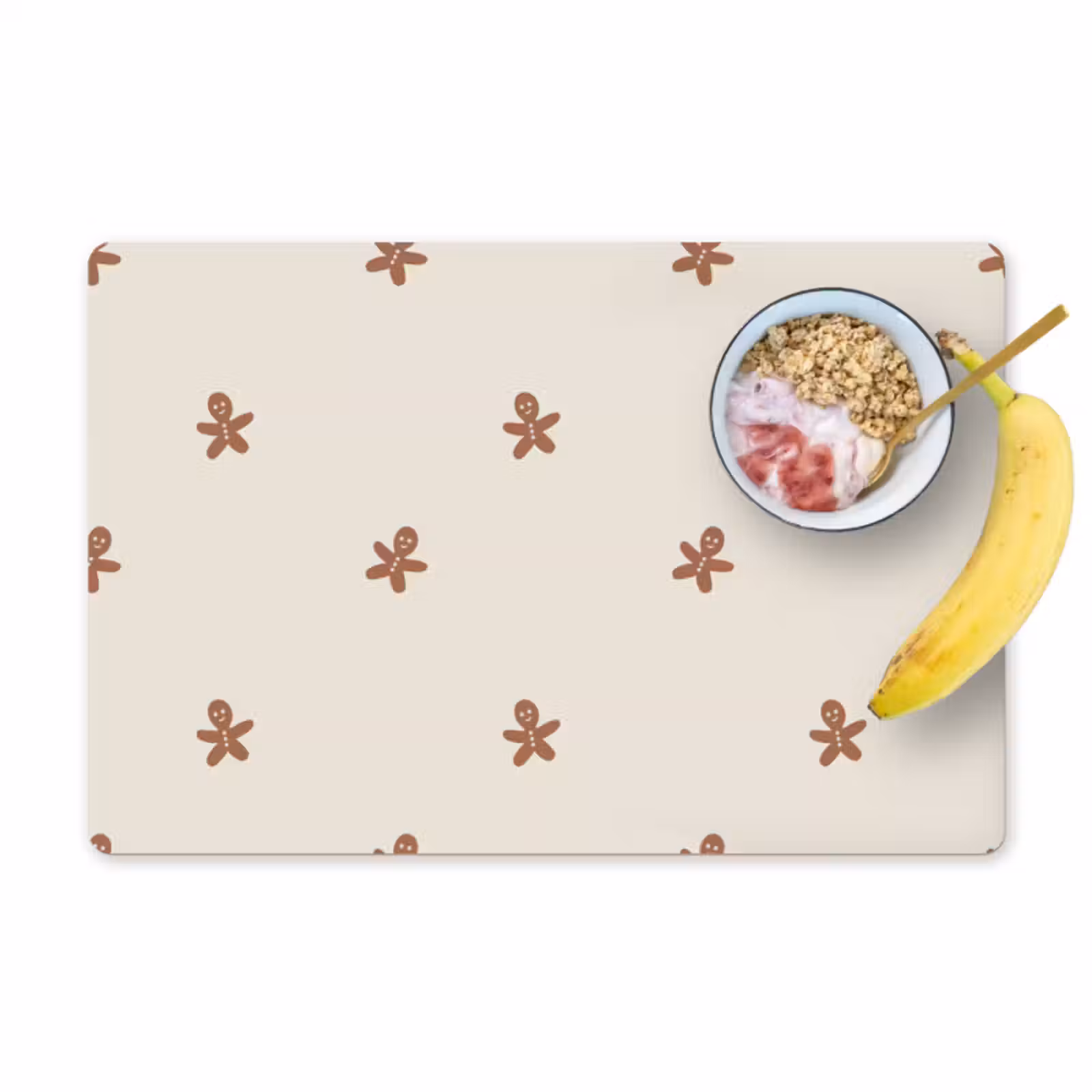 Sets de table en vinyle - Motif - Biscuits - Beige — 1