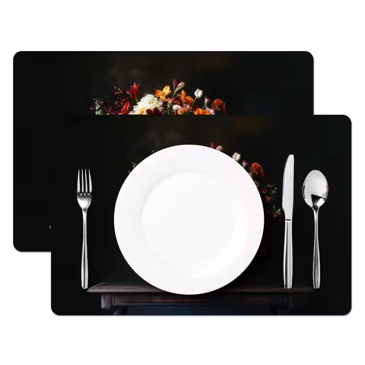 Sets de table en vinyle - Grand - Fleurs - Vase - Bouquet — 2