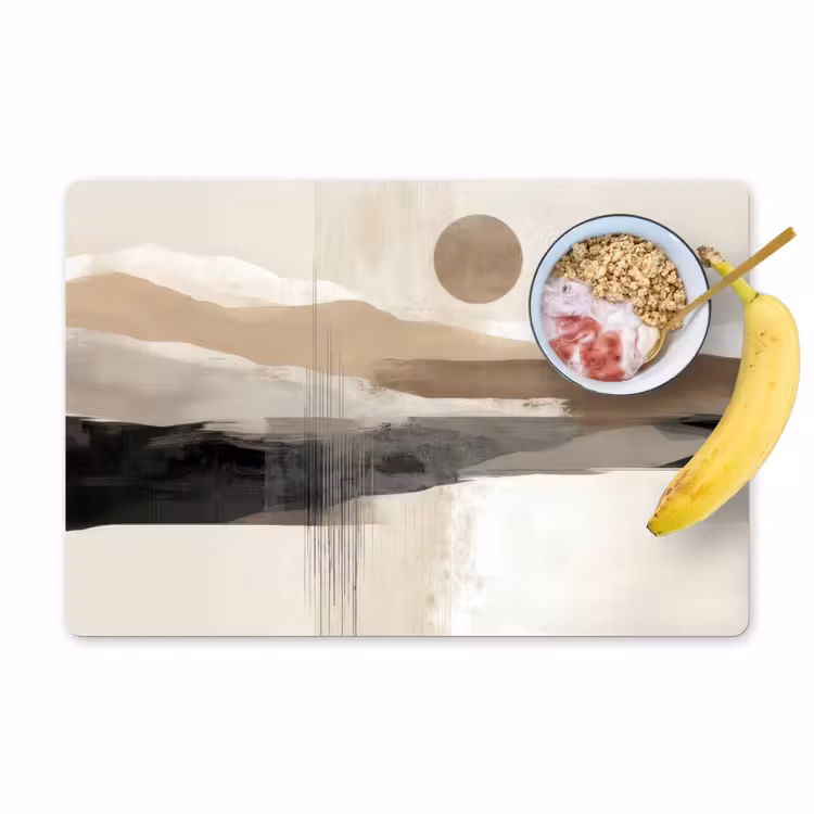 Sets de table en vinyle - Minimaliste - Paysage - Dimension — 1