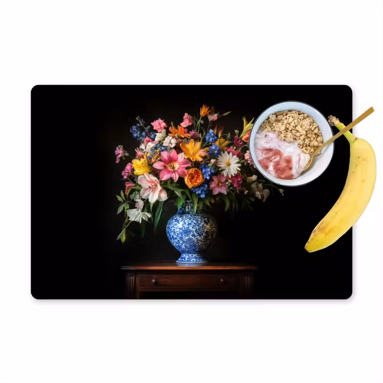 Sets de table en vinyle - Couleur - Vase - Fleurs - Bouquet — 1