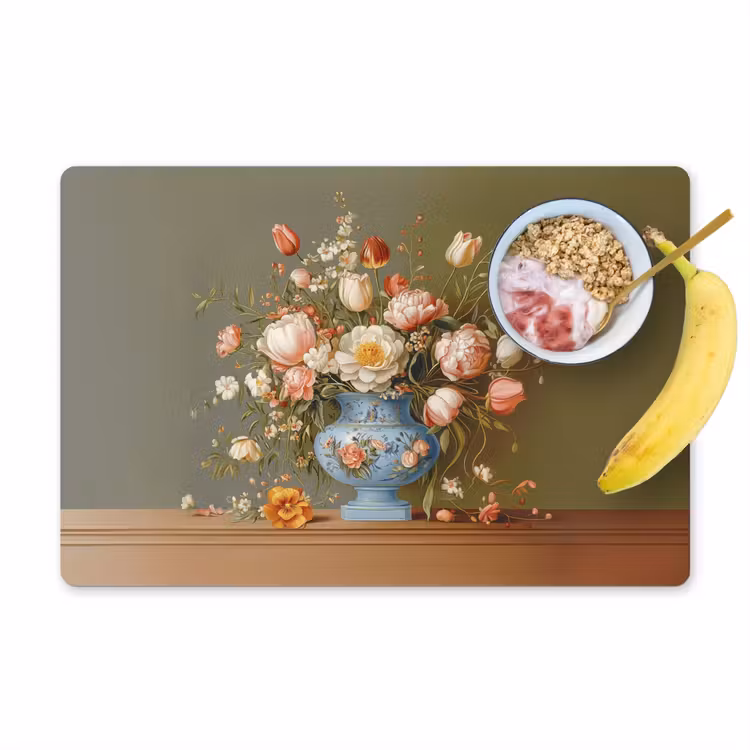 Sets de table en vinyle - Neutre - Fleurs - Bouquet - Vase — 1