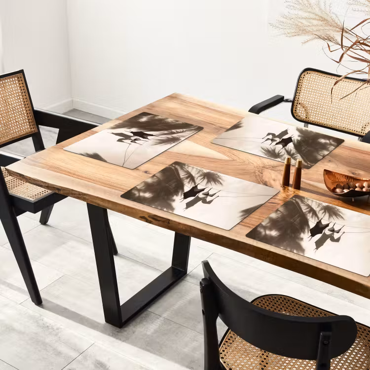 Sets de table en vinyle - Maillot de bain - Palmiers - Ombre - Tropical — 4