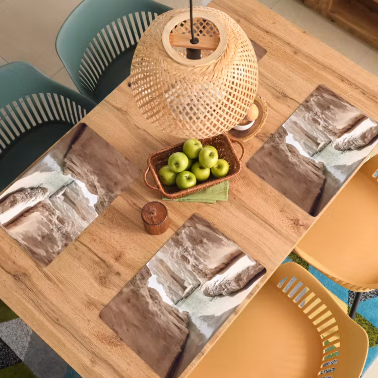 Sets de table en vinyle - Rochers - Mer - Sable - Gorge — 3