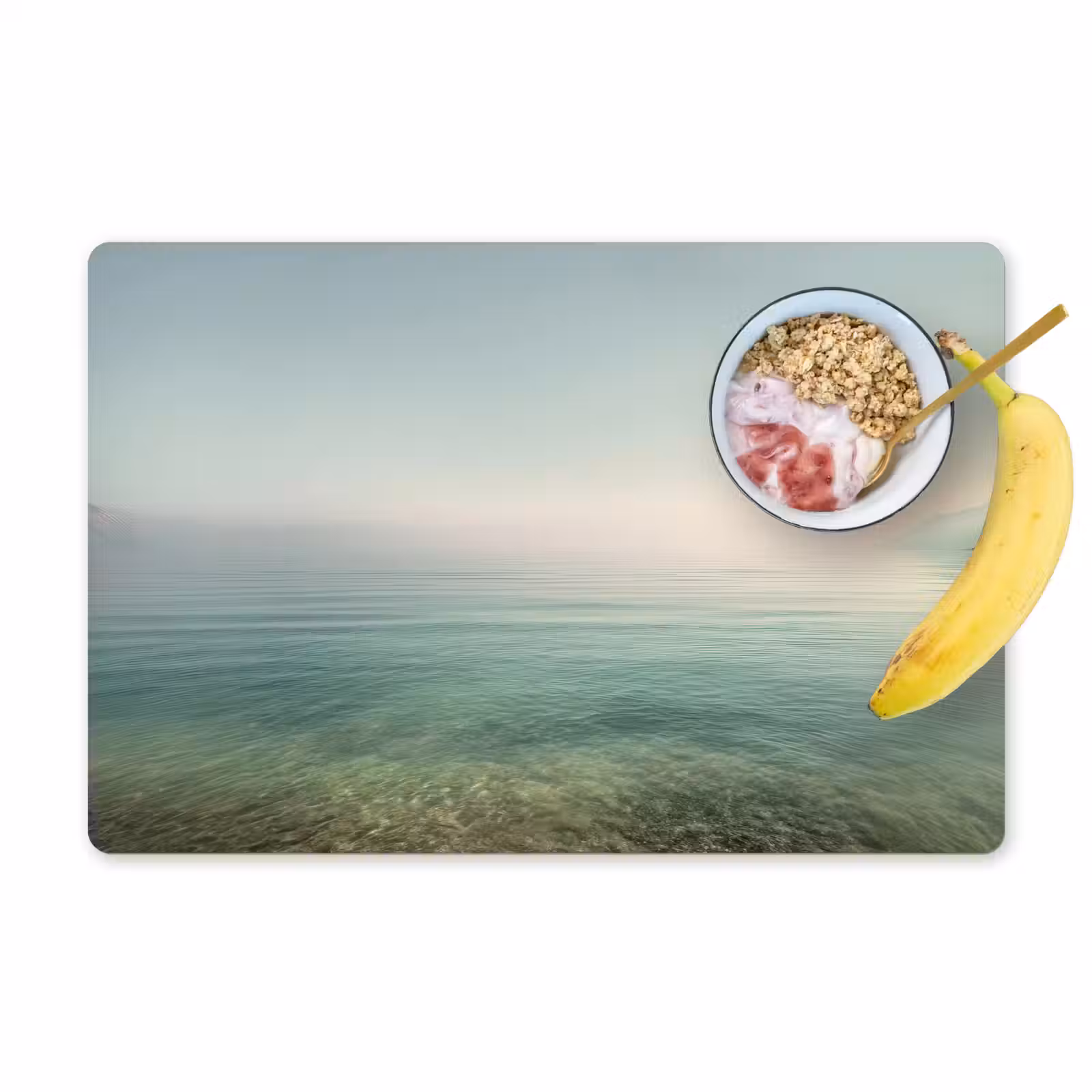 Sets de table en vinyle - Mer - Horizon - Bleu - Brouillard — 1