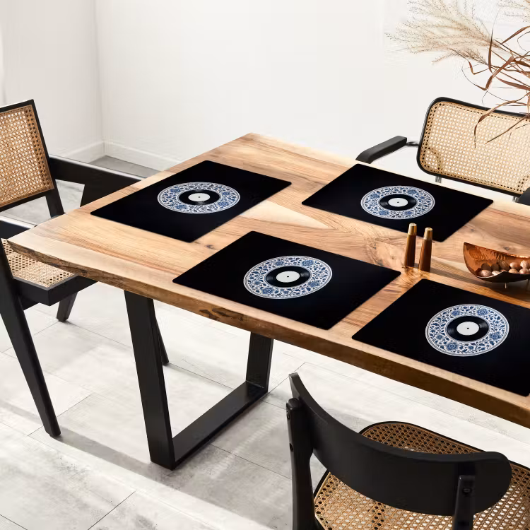 Sets de table en vinyle - Vinyle - LP - Delft Blue - Musique — 4