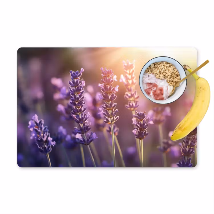 Sets de table en vinyle - Fleurs de lavande - Pourpre - Soleil — 1