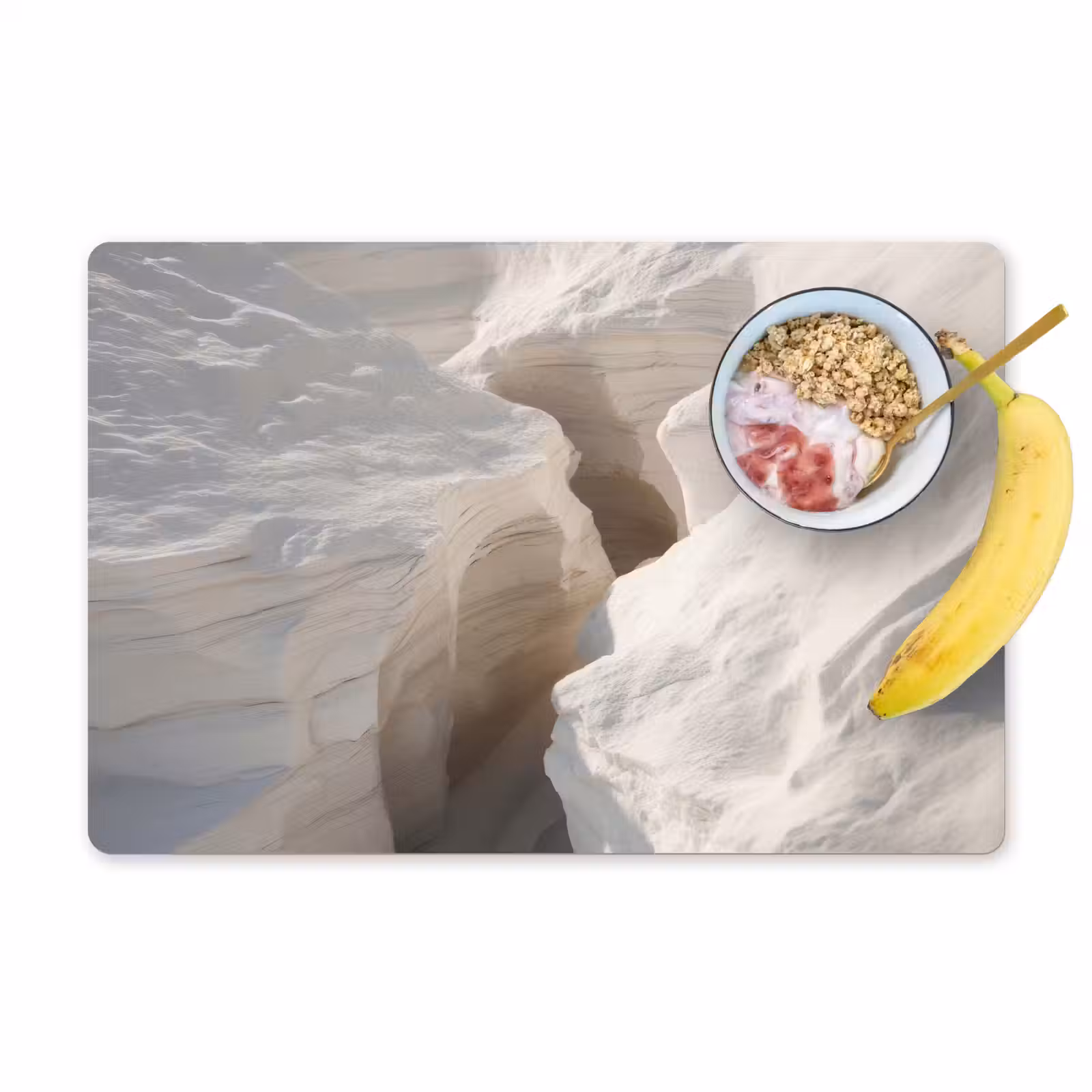 Sets de table en vinyle - Gorge - Blanc - Neige — 1