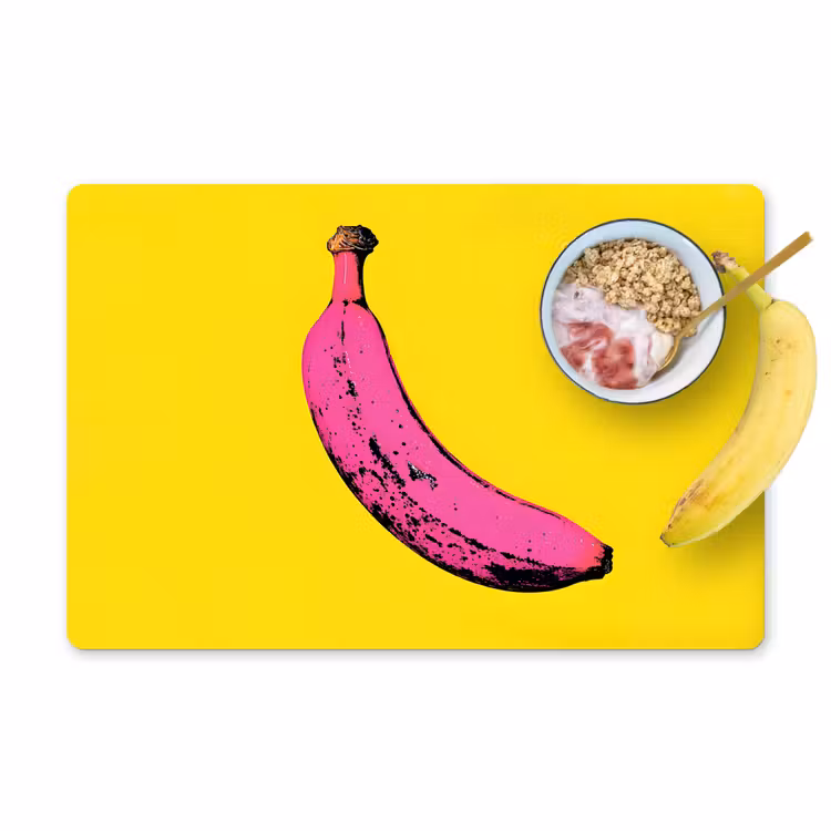 Sets de table en vinyle - Banana - Graphique - Jaune — 1