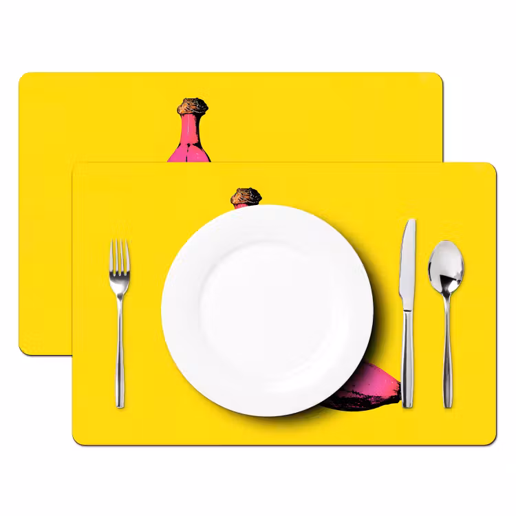 Sets de table en vinyle - Banana - Graphique - Jaune — 2