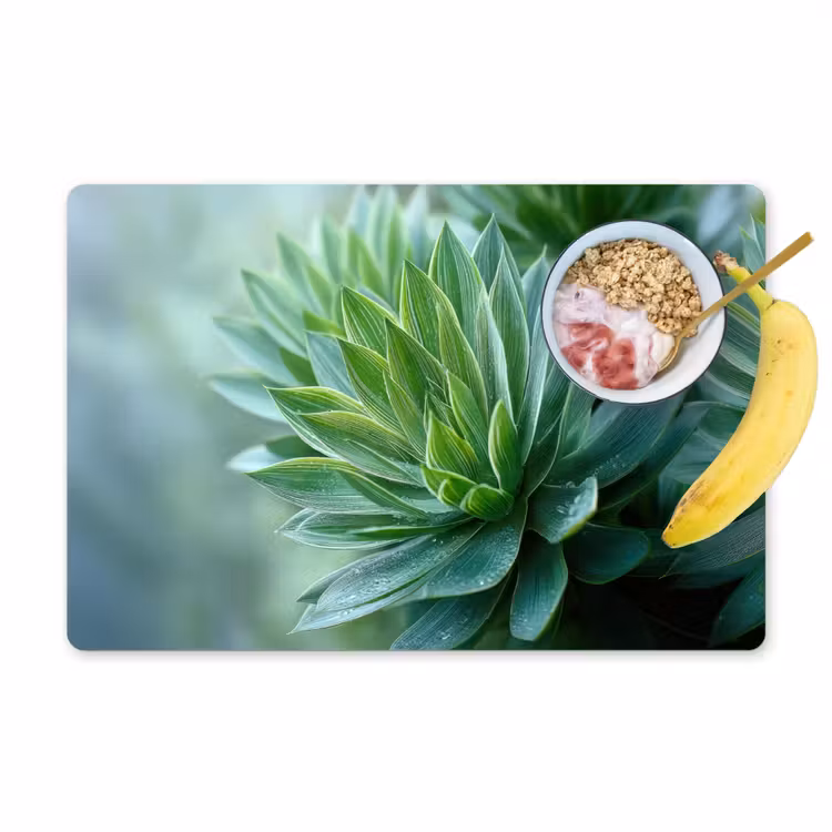 Sets de table en vinyle - Feuille - Plante - Vert - Texture — 1