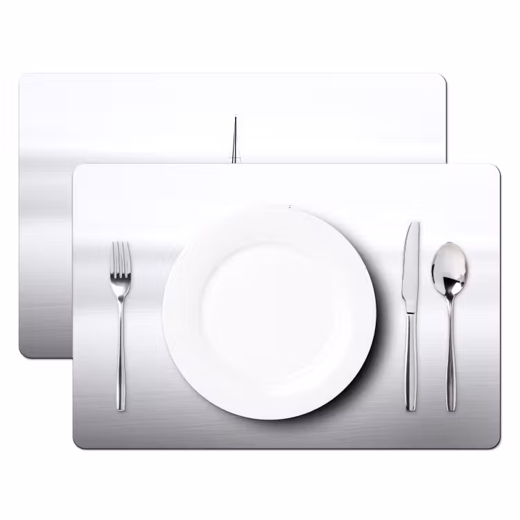 Sets de table en vinyle - Voilier - Noir - Eau - Silhouette — 2