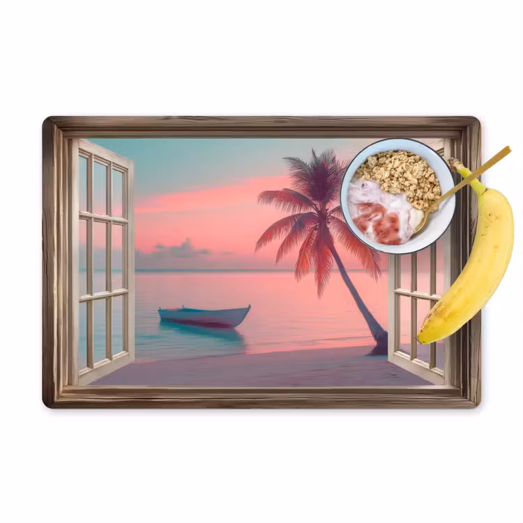 Sets de table en vinyle - Aperçu - Plage - Palmier - Tropical — 1