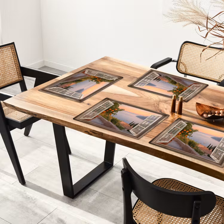 Sets de table en vinyle - Vue d'ensemble - Vues - Lac - Paysage — 4