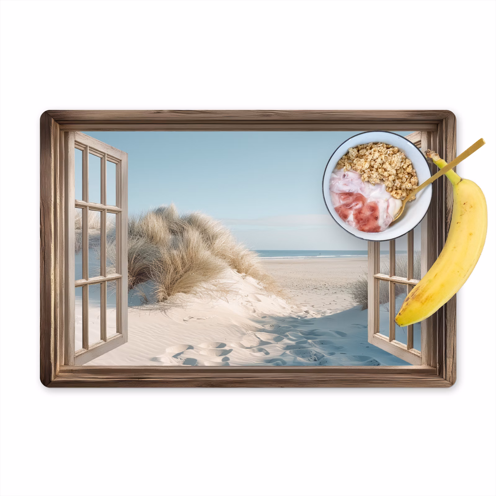 Sets de table en vinyle - Vue - Tallgrass - Dunes - Mer - Paysage — 1