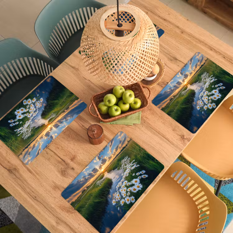 Sets de table en vinyle - Ruisseau - Paysage - Marguerite — 3