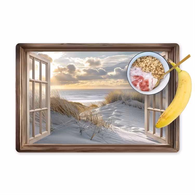 Sets de table en vinyle - vista - Plage - Dunes - Mer - Nature — 1