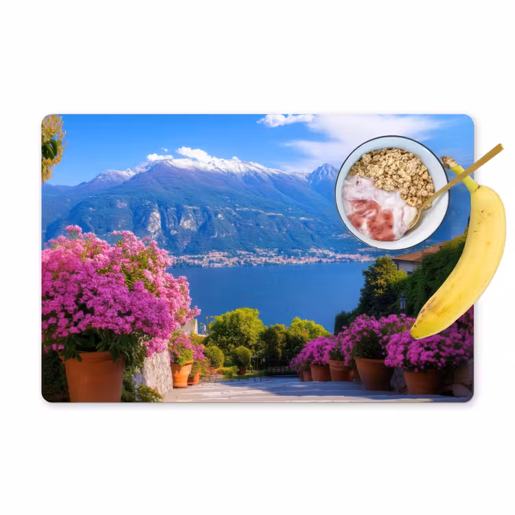 Sets de table en vinyle - Lac de Côme - Italie - Paysage — 1